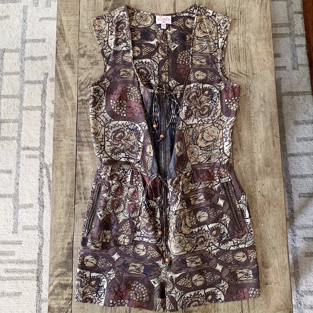 Plenty by Tracy Reese Printed Silk Romper